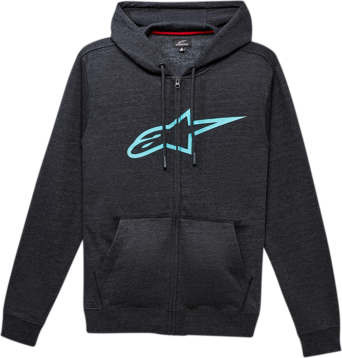 ALPINESTARS Ageless 2 Zip Hoodie - Charcoal/Turquoise - Medium 1038530521976M