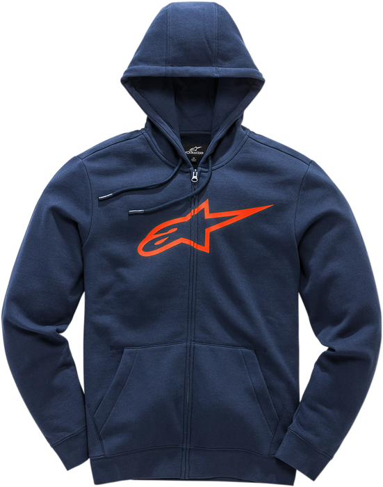 ALPINESTARS Ageless 2 Zip Hoodie - Navy/Red - 2XL 10385305270302X