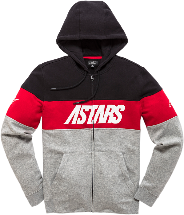 ALPINESTARS Grupo Zip Hoodie - Black/Heather Gray - Large 1210533001028L