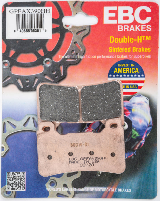 EBC GPFAX Road Race Brake Pads -Race Only - HONDA VFR/CBR600/1000 390HH (SEE FITMENT BELOW)