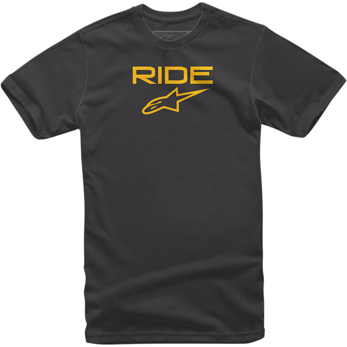 Camiseta ALPINESTARS Ride 2.0 - Negro/Amarillo - Talla mediana 1038720001050M