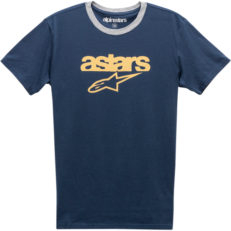 Camiseta ALPINESTARS Match - Azul marino/gris jaspeado - 2XL 12117401070262X