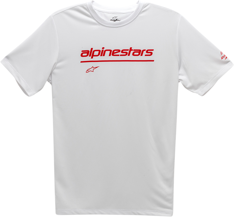 ALPINESTARS Tech Line Up Performance T-Shirt - White - Medium 121173800020M