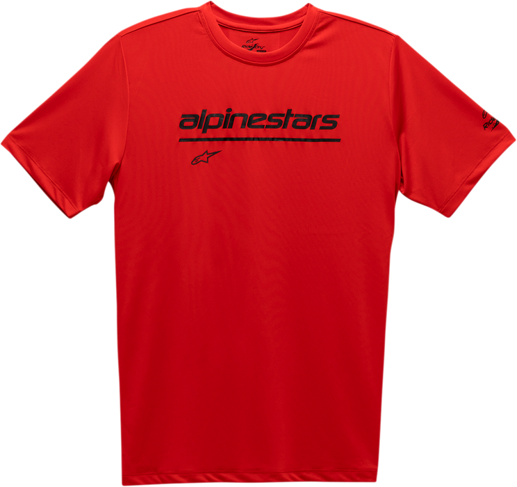 ALPINESTARS Tech Line Up Performance T-Shirt - Red - Large 12117380030L