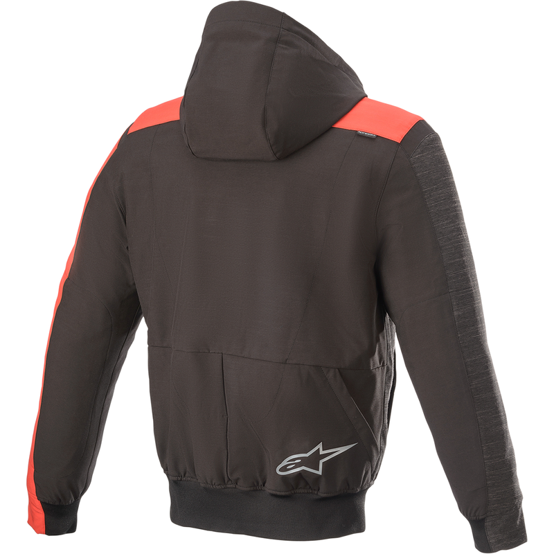 Sudadera con capucha ALPINESTARS Rhod Windstopper - Negro/gris/rojo - 3XL 4200420-1123-3X