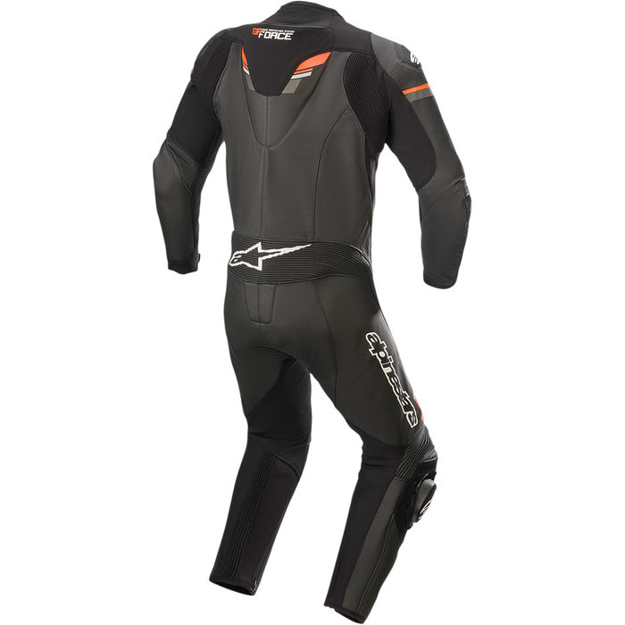 Mono de cuero de una pieza ALPINESTARS GP Force Chaser - Negro/rojo fluorescente