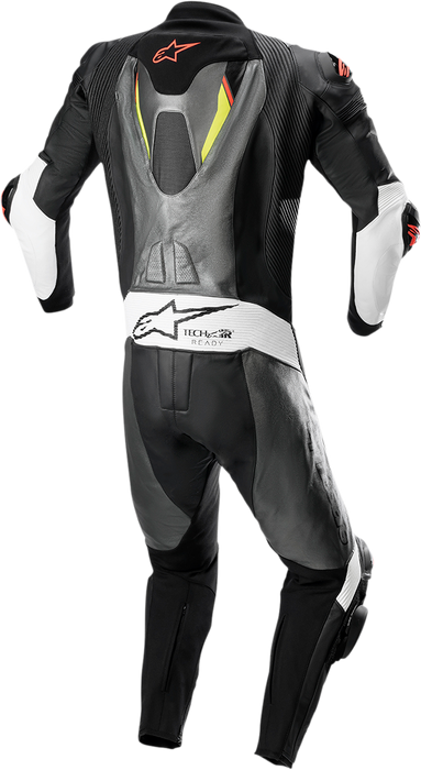 ALPINESTARS Missile Ignition v2 1-Piece Suit - Metallic Gray/Black/Yellow/Red Fluorescent