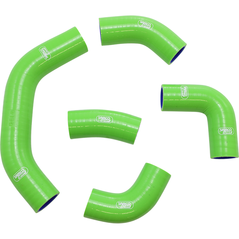 Kit de mangueras de radiador SAMCO SPORT, verde, Kawasaki ZX10R/RR '21-'23 (KAW-100-GN)