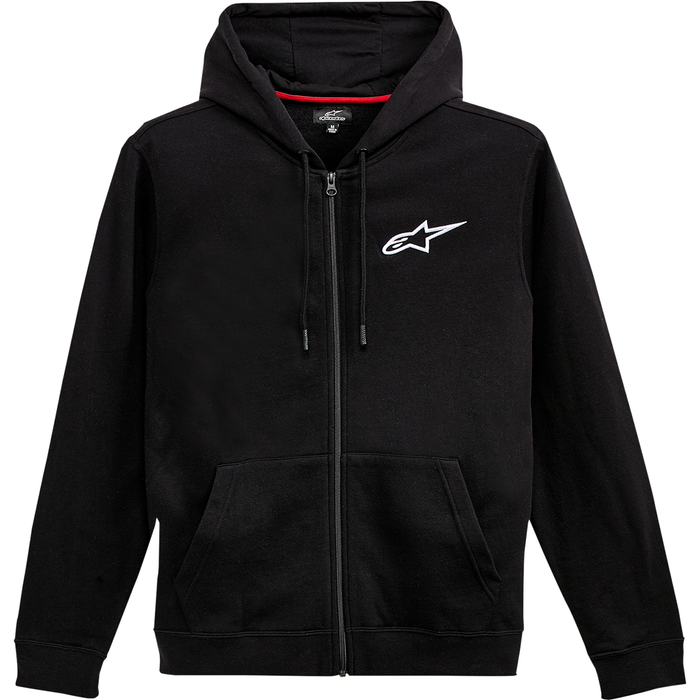 Sudadera con capucha y cremallera ALPINESTARS Ageless - Negro/Blanco - XL 1212536001020XL