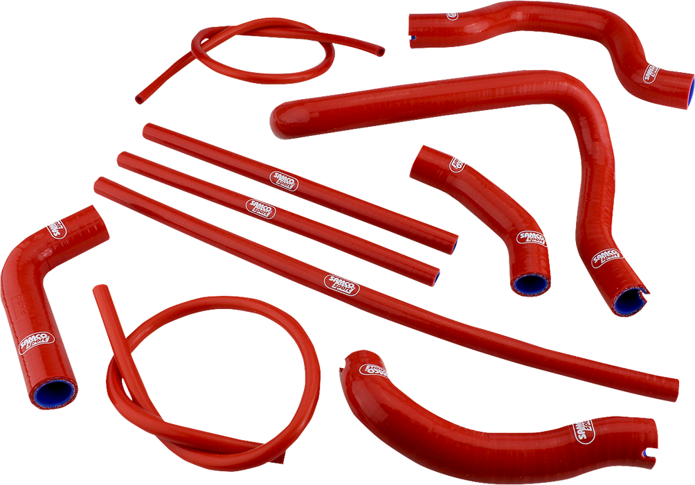 SAMCO SPORT Radiator Hose Kit - Red -'21-'23 Ducati Monster 937 - (DUC35-RD)