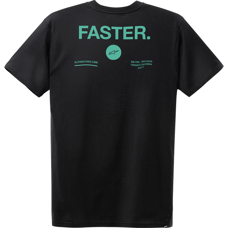 Camiseta ALPINESTARS Faster - Negra - Talla grande 1232-72208-10-L