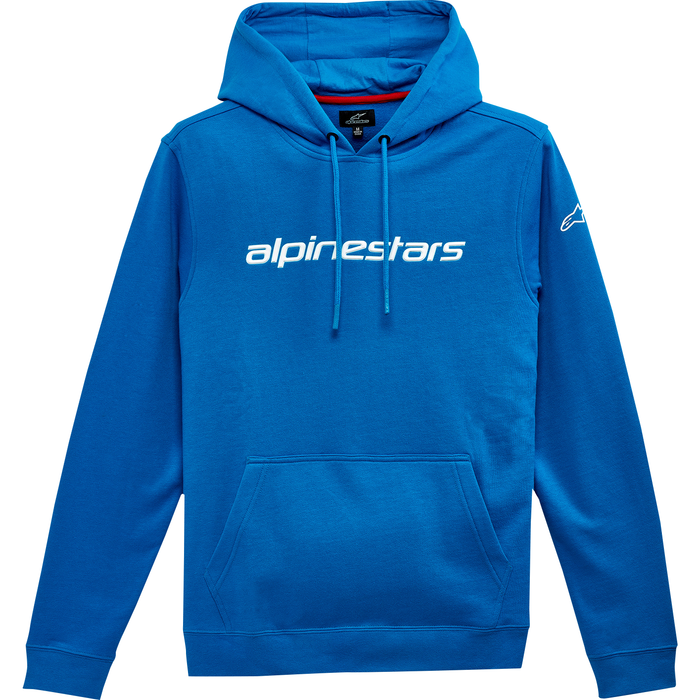 Sudadera con capucha Linear de ALPINESTARS, azul y blanca, talla mediana 1213516707223M