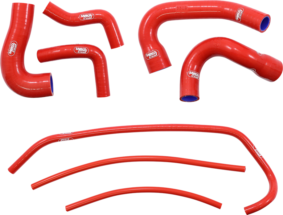 SAMCO SPORT Radiator Hose Kit - Red - '21-'23 Yamaha XSR 900/Tracer 9 GT/MT-09 - (YAM-95 RD)