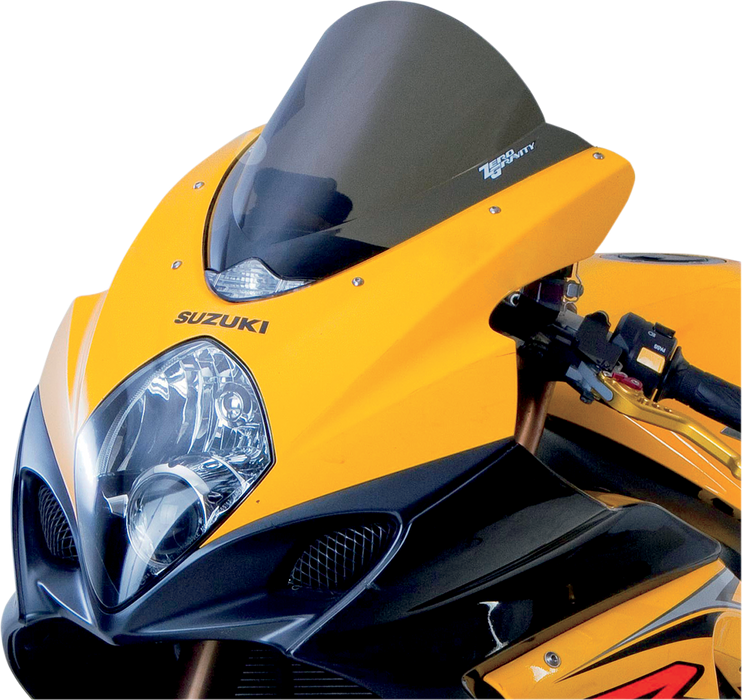 ZERO GRAVITY Double Bubble Windscreen - Smoke - GSXR1 16-111-02