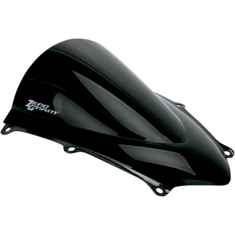 ZERO GRAVITY Double Bubble Windscreen - Dark Smoke - Honda CBR600RR  '07-'12