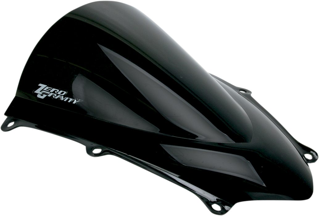 ZERO GRAVITY Double Bubble Windscreen - Dark Smoke - Honda CBR600RR  '07-'12