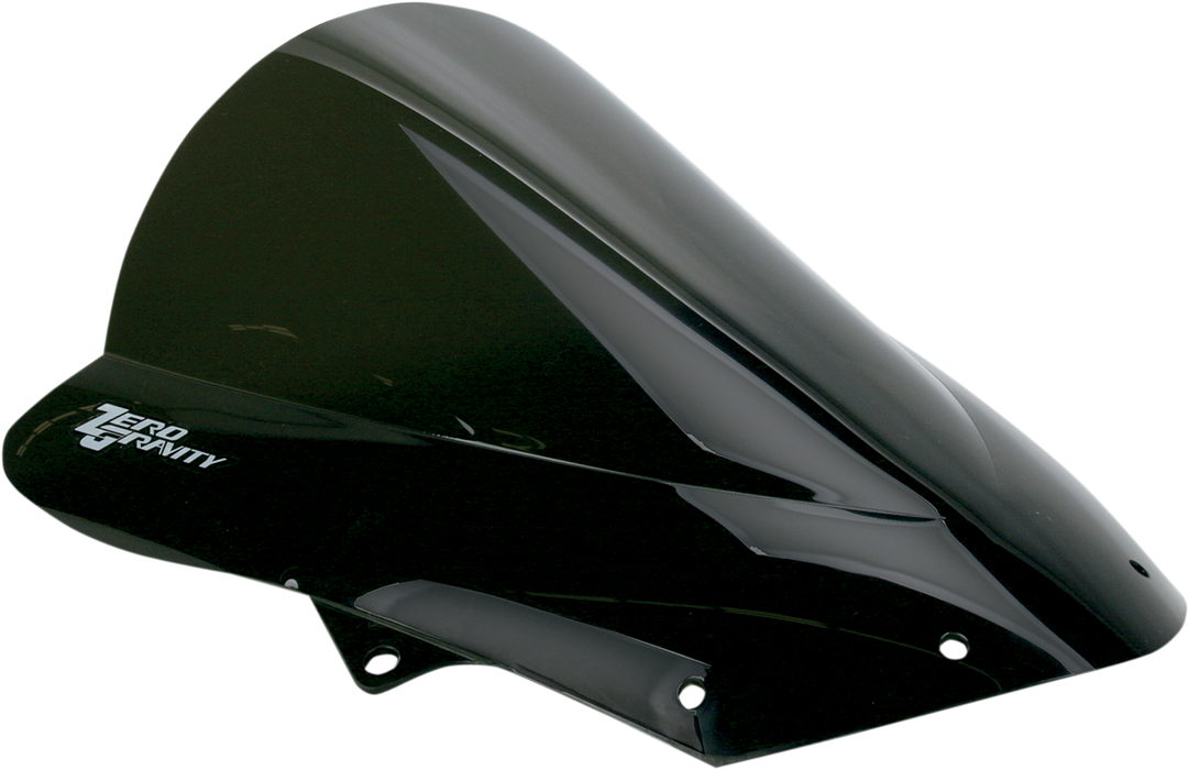 ZERO GRAVITY Double Bubble Windscreen - Dark Smoke - Kawasaki ZX-6R / ZX636 '09-'18 / ZX-10R '08-'10