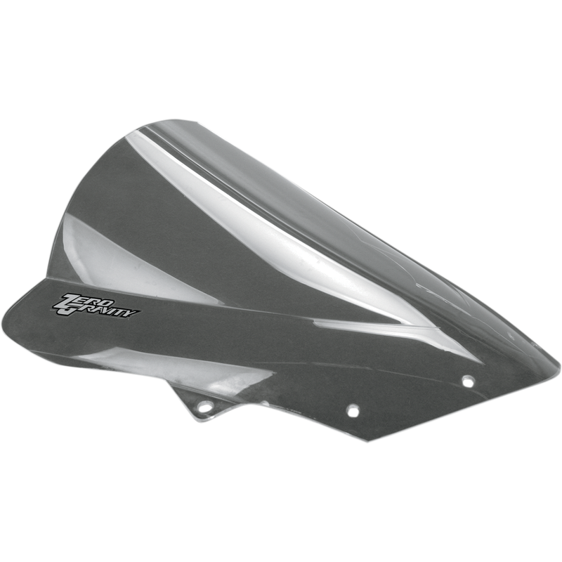 ZERO GRAVITY Double Bubble Windscreen - Clear - Kawasaki ZX-6R / ZX636 '09-'18 /  ZX-10R 08-10