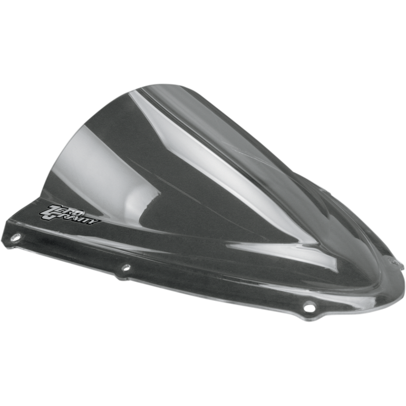 ZERO GRAVITY Double Bubble Windscreen - Clear -'08-'10 Suzuki GSXR 600 / 750