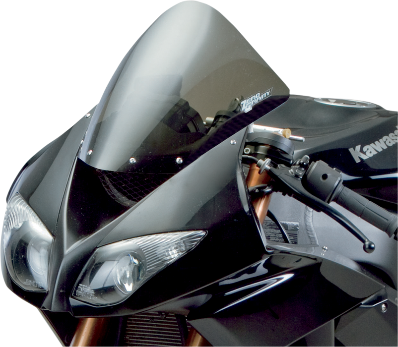 ZERO GRAVITY Corsa Windscreen - Smoke -'09-'18 Kawasaki ZX-6R / ZX636 - '08-'10 ZX-10R