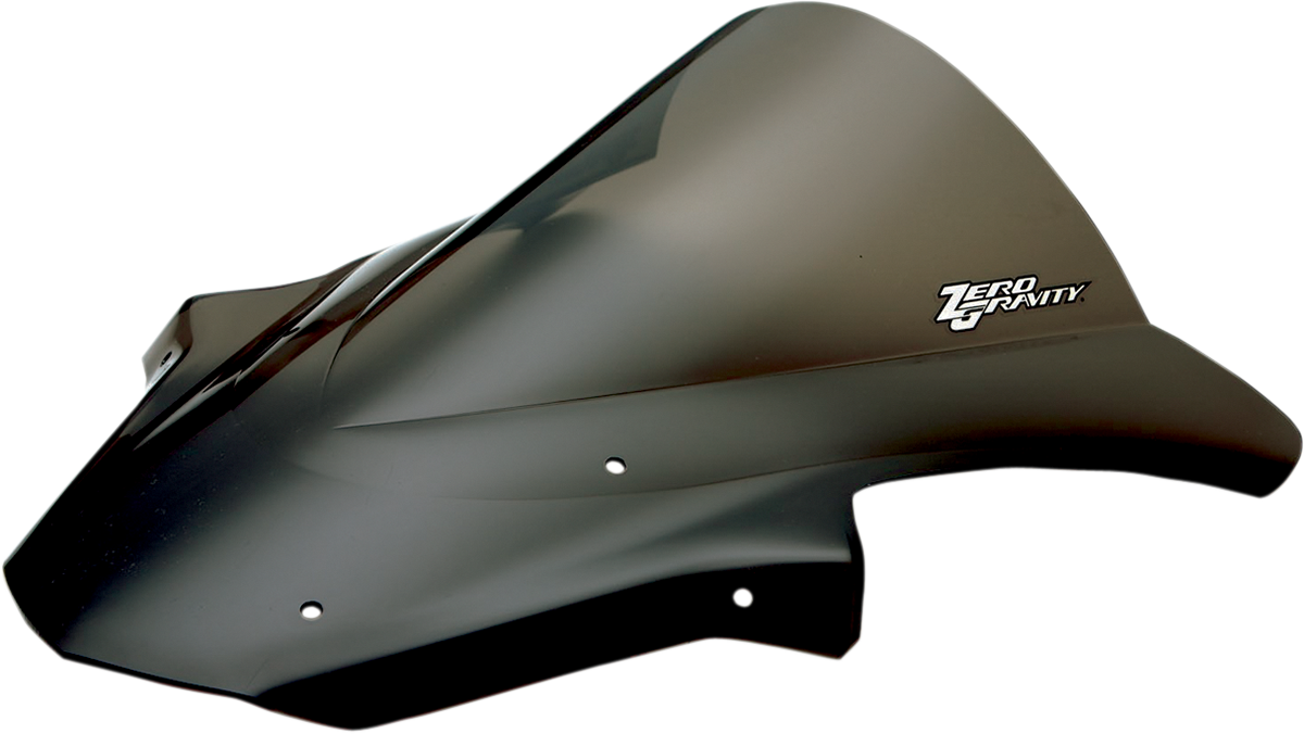 ZERO GRAVITY Double Bubble Windscreen - Dark Smoke - Kawasaki ZX-10R '11-'15