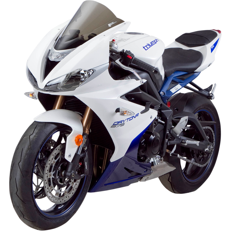 Parabrisas de doble burbuja ZERO GRAVITY - Ahumado - Triumph Daytona 675/R '13-'19 / Daytona 765 '20-'22