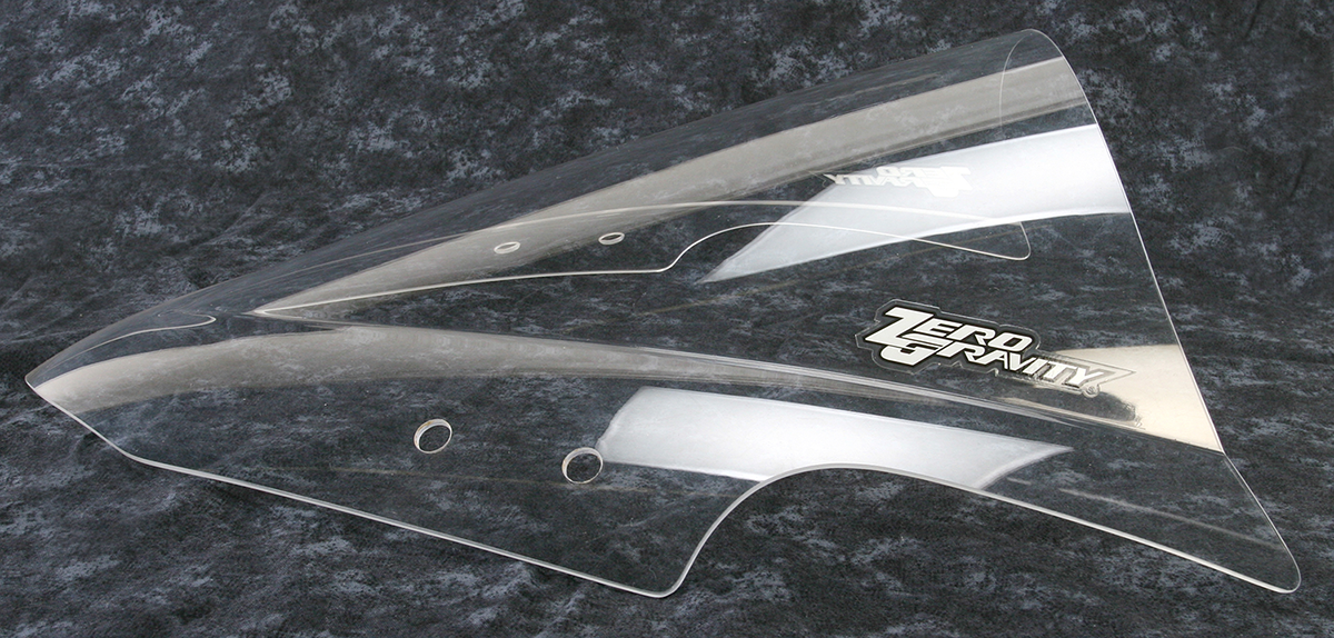 ZERO GRAVITY Double Bubble Windscreen - Clear - Kawasaki Ninja 300R / 250R '13-'19