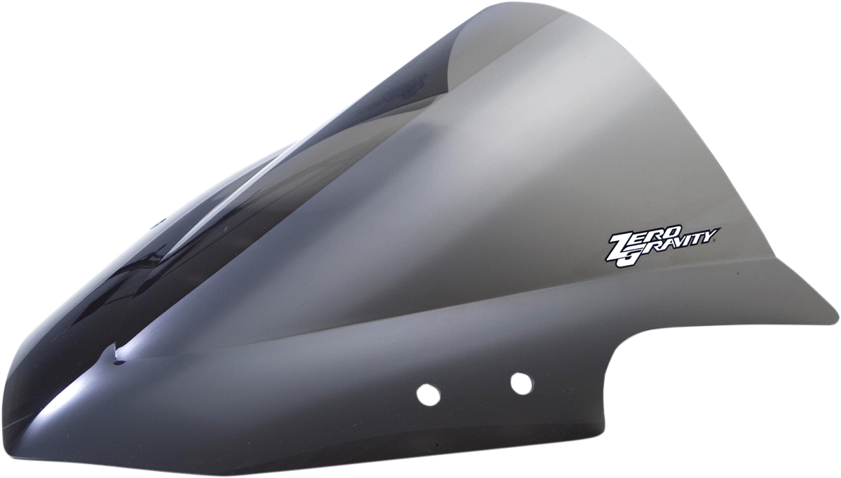 ZERO GRAVITY Double Bubble Windscreen - Smoke - Kawasaki Ninja 300R / 250R '13-'19