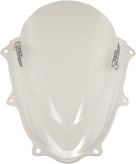 ZERO GRAVITY Double Bubble Windscreen - Clear -'17-'24 Suzuki GSXR1000