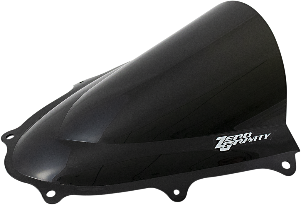 ZERO GRAVITY Double Bubble Windscreen - Dark Smoke - '17-'24 Suzuki GSXR 1000