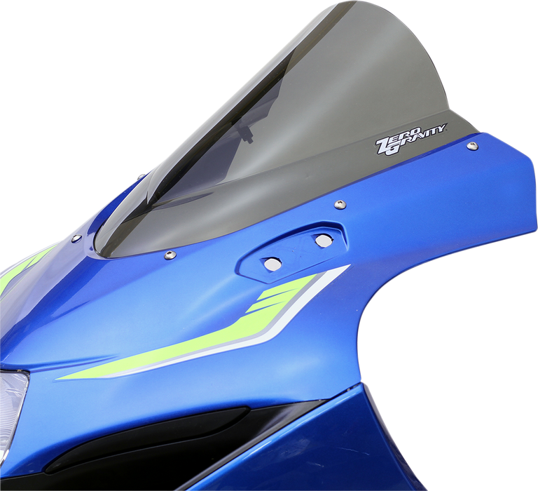 ZERO GRAVITY Double Bubble Windscreen - Light Smoke - SUZUKI GSXR 1000 '17-'24