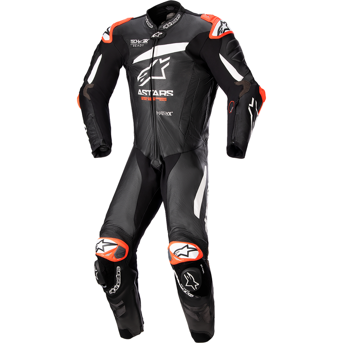 Mono de cuero ALPINESTARS GP Plus v4 - Negro/Blanco