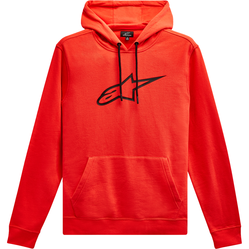 Sudadera con capucha ALPINESTARS Ageless V2 - Rojo cálido/negro - 2XL 12325101031072X