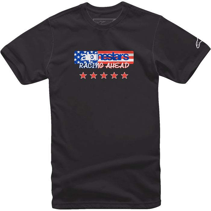 Camiseta ALPINESTARS USA Again - Negra - Talla grande 12137261010L