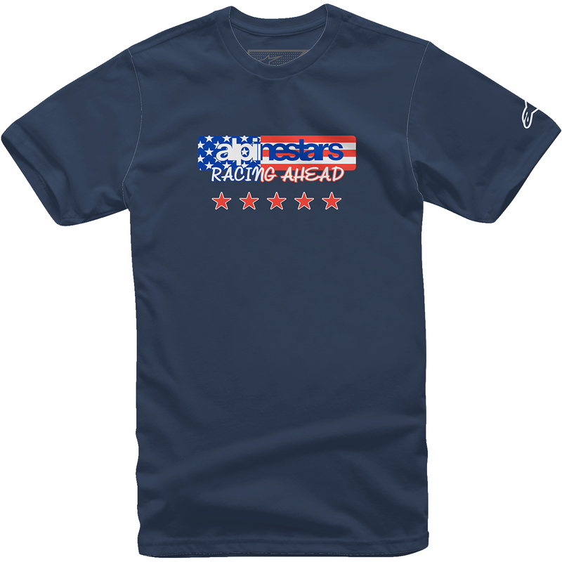 ALPINESTARS USA Again T-Shirt - Navy - 2XL 12137261070XXL
