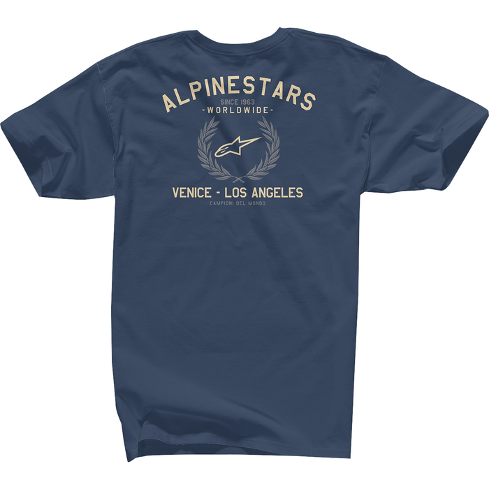 Camiseta ALPINESTARS Wreath - Azul marino - Grande 12137258070L