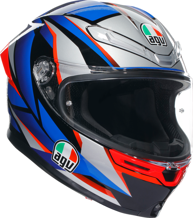 AGV K6 S Helmet - Slashcut - Black/Blue/Red