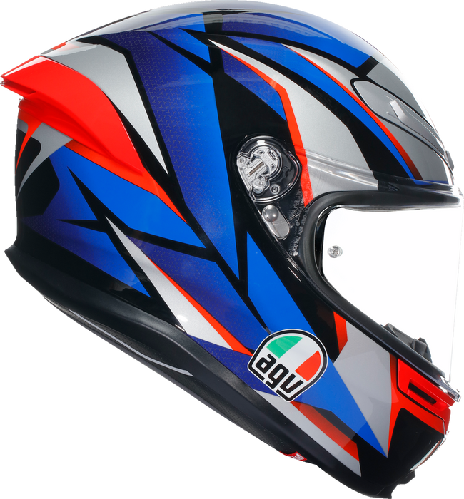 AGV K6 S Helmet - Slashcut - Black/Blue/Red