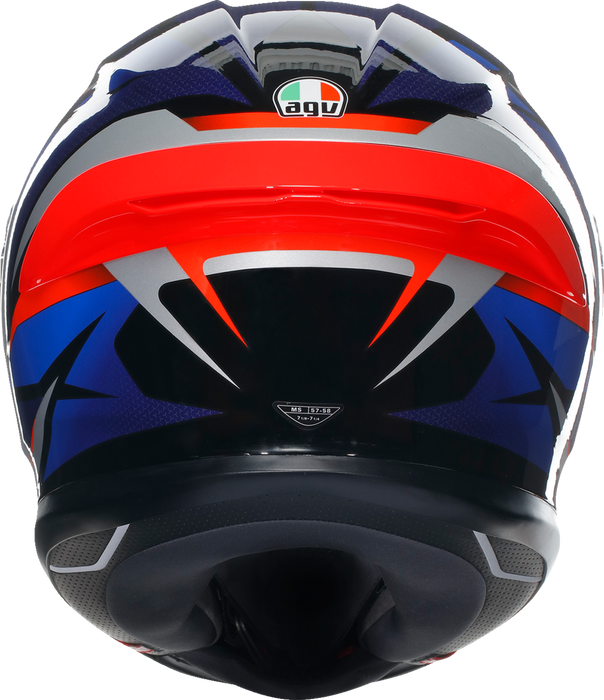 AGV K6 S Helmet - Slashcut - Black/Blue/Red