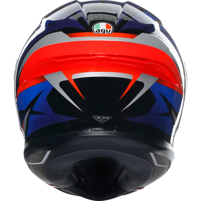 Casco AGV K6 S - Slashcut - Negro/Azul/Rojo