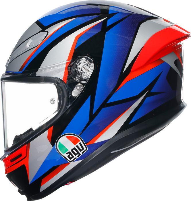 AGV K6 S Helmet - Slashcut - Black/Blue/Red