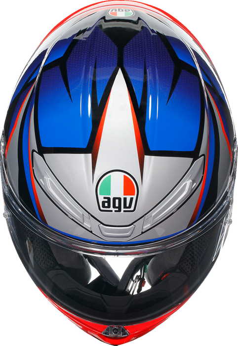 AGV K6 S Helmet - Slashcut - Black/Blue/Red