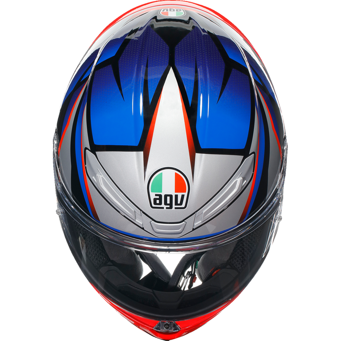 Casco AGV K6 S - Slashcut - Negro/Azul/Rojo