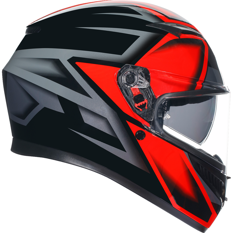 AGV K3 Helmet - Compound - Black/Red