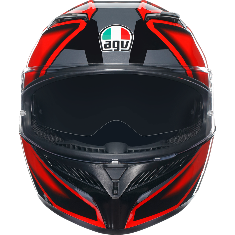 AGV K3 Helmet - Compound - Black/Red