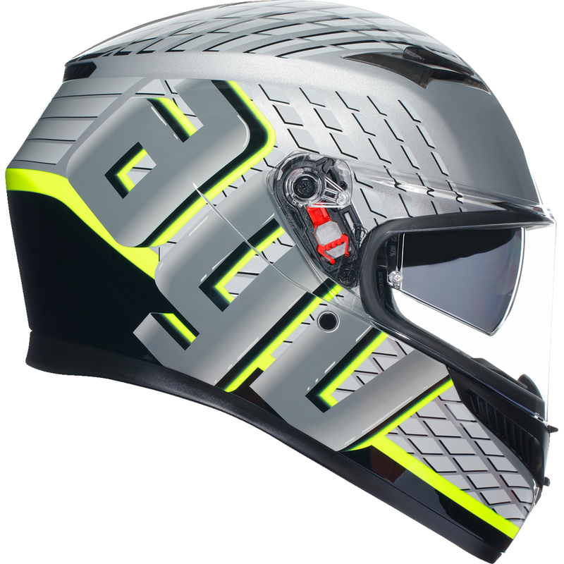 AGV K3 Helmet - Fortify - Gray/Black/Yellow Fluo