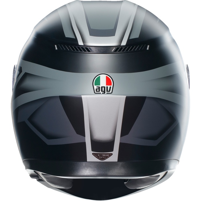 Casco AGV K3 - Compuesto - Negro mate/gris