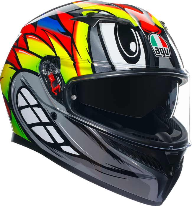 AGV K3 Helmet - Birdy 2.0 - Gray/Yellow/Red