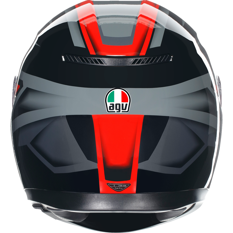 AGV K3 Helmet - Compound - Black/Red
