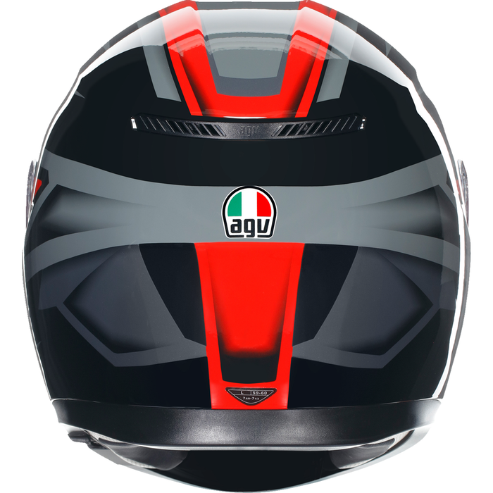 Casco AGV K3 - Compuesto - Negro/Rojo